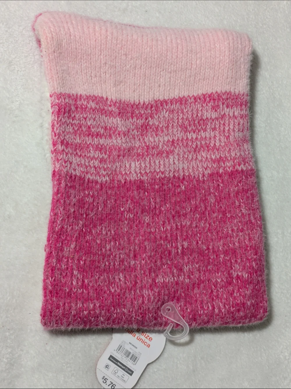 NWT Wonder Nation Girls Pink Ombre Cozy Winter Neck Gaiter One Size